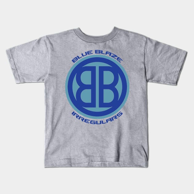 Blue Blaze Irregulars Kids T-Shirt by Evil Grin Studios 